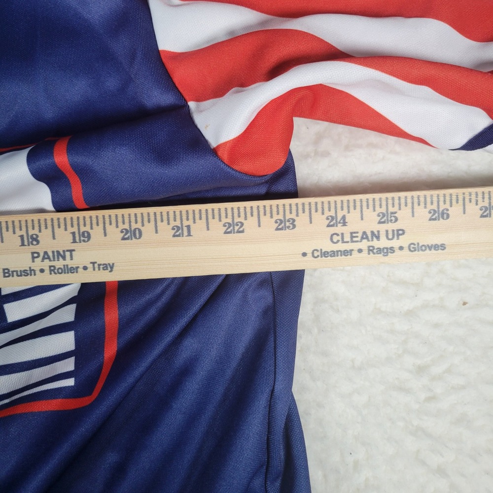 Greater Half Baseball Jersey Mens XL Blue USA Statue of Liberty America 1 Shirt - Picture 3 of 6